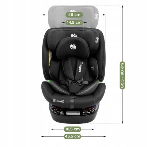 Fotelik Samochodowy Tulano 360° Isofix I-Size Od 0 Do 12 Lat, Rwf Do 4 Roku