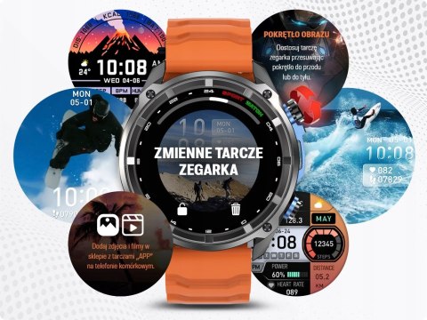 Męski Smartwatch 1.43 Amoled Z Gps, Dyktafonem I Wodoodpornością, 860Mah