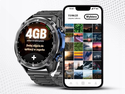 Męski Smartwatch 1.43 Amoled Z Gps, Dyktafonem I Wodoodpornością, 860Mah