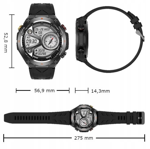 Nowy Smartwatch Z Gps, 107 Trybami, Wirtualny Trener I Monitoring Zdrowia