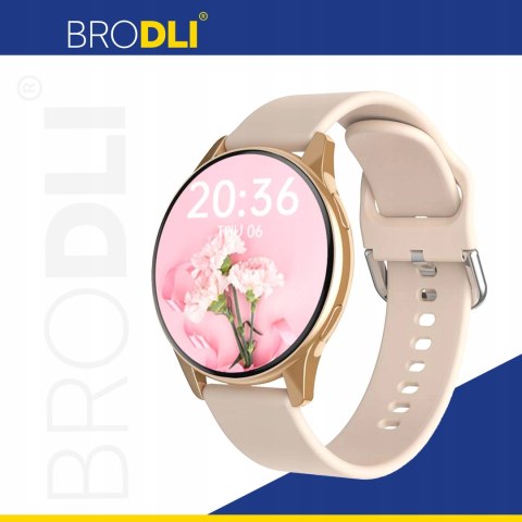 Smartwatch Damski Złoty 4 Paski, Rozmowy, Polskie Menu, Pomiar Ciśnienia
