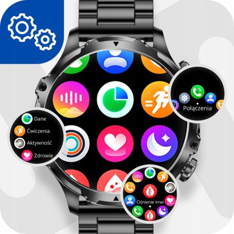 Smartwatch Męski 700 Mah Wodoodporny Z Rozmowami Bluetooth I Gratisami