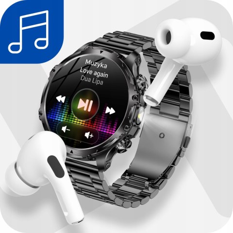 Smartwatch Męski 700 Mah Wodoodporny Z Rozmowami Bluetooth I Gratisami