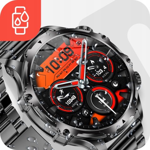 Smartwatch Męski 700 Mah Wodoodporny Z Rozmowami Bluetooth I Gratisami