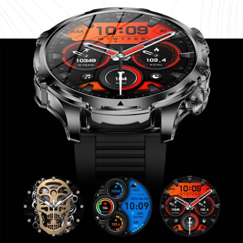 Smartwatch Męski 700 Mah Wodoodporny Z Rozmowami Bluetooth I Gratisami