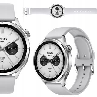 Smartwatch Xiaomi Watch S4 Srebrny, 1,43-Amoled, Bluetooth 5.3, 15 Dni