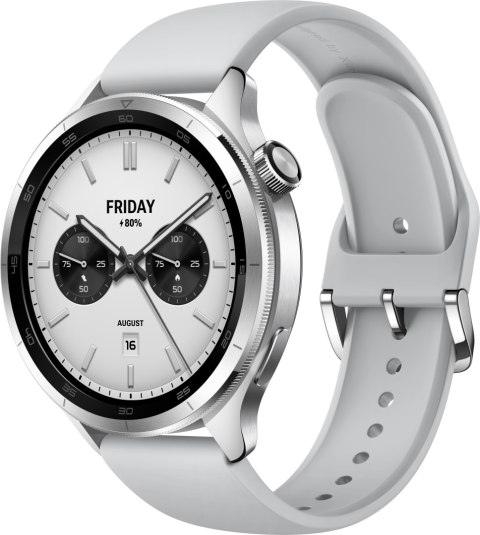Smartwatch Xiaomi Watch S4 Srebrny, 1,43-Amoled, Bluetooth 5.3, 15 Dni