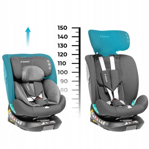 Fotelik Obrotowy I-Size Isofix 40-150Cm Radjur 360° Z Nogą Stabilizującą