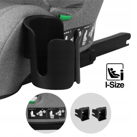 Fotelik Samochodowy I-Size 100-150Cm Isofix 13-Stopniowy Zagłówek Podstawka