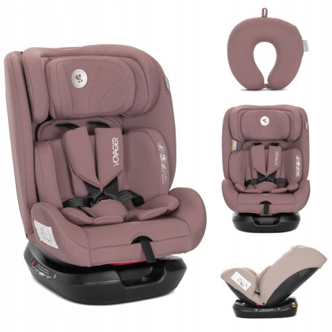 Fotelik Samochodowy I‑Size 40-150Cm H‑Guard 5‑Punktowy, Montaż Pasami Pink