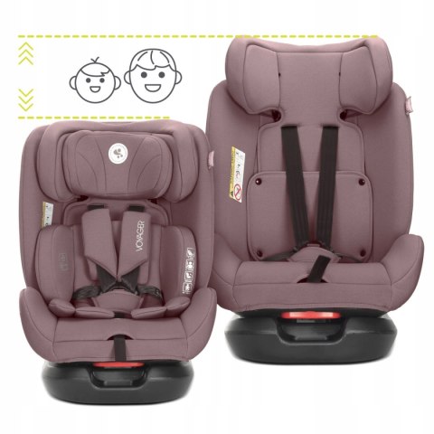Fotelik Samochodowy I‑Size 40-150Cm H‑Guard 5‑Punktowy, Montaż Pasami Pink