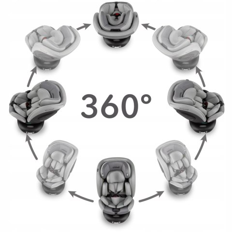 Fotelik Samochodowy Kidwell 40-135 Cm Isofix 360° Obracane Ochrona Boczna