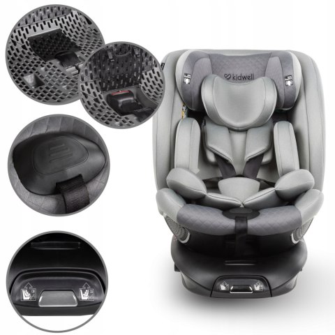 Fotelik Samochodowy Kidwell 40-135 Cm Isofix 360° Obracane Ochrona Boczna