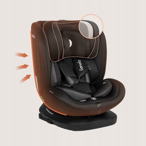 Fotelik Samochodowy Lionelo I-Size Obrotowy Isofix 40-150Cm + Organizer