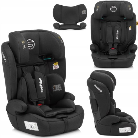 Fotelik Samochodowy Sesttino Rocker Pro I-Size 76-150Cm 9-36Kg Mont. Pasami