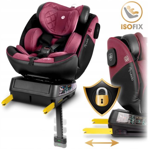 Fotelik Samochodowy Obrotowy 360° Isofix I-Size 40-150Cm, 5-Pkt, Reg.Noga