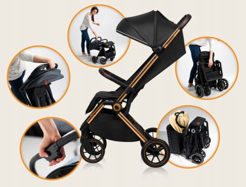 Lekki Wózek Do Samolotu Cloe 22Kg, Auto-Folding, Duże Koła, Moskitiera