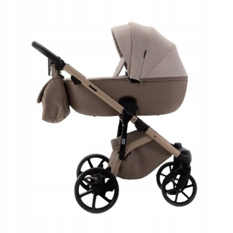 Nowy Wózek 4W1 Adamex Nola Natura 4 Cappuccino + Fotelik Buz Pro + Isofix