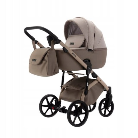 Nowy Wózek 4W1 Adamex Nola Natura 4 Cappuccino + Fotelik Buz Pro + Isofix