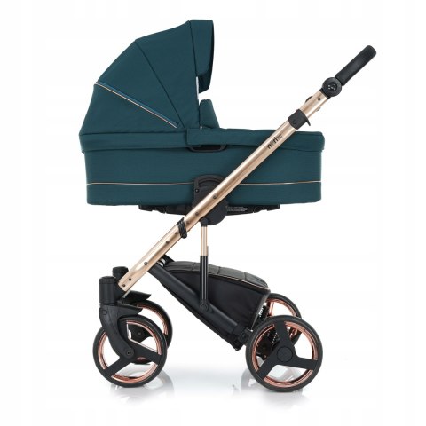 Wózek Dziecięcy 3W1 Aluminiowy Rose Gold 8,5Kg Z Amortyzacją I Hamulcem