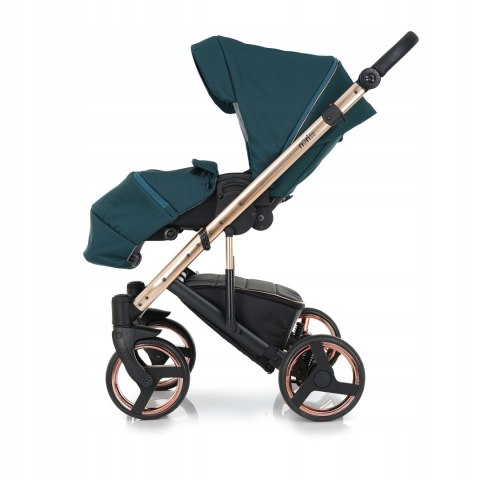 Wózek Dziecięcy 3W1 Aluminiowy Rose Gold 8,5Kg Z Amortyzacją I Hamulcem