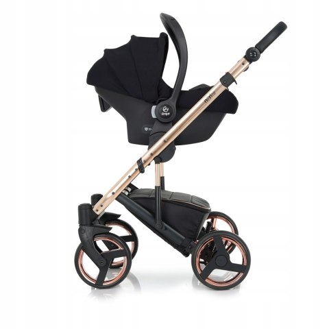 Wózek Dziecięcy 3W1 Aluminiowy Rose Gold 8,5Kg Z Amortyzacją I Hamulcem