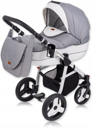 Wózek Dziecięcy 3W1 Quero Alu Karex Aluminiowa Rama, Eco-Skóra, Fotel 10Kg