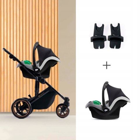 Kinderkraft Wózek Dziecięcy 3W1 Prime 2 Z Fotelikiem Oraz Dużą Gondolą