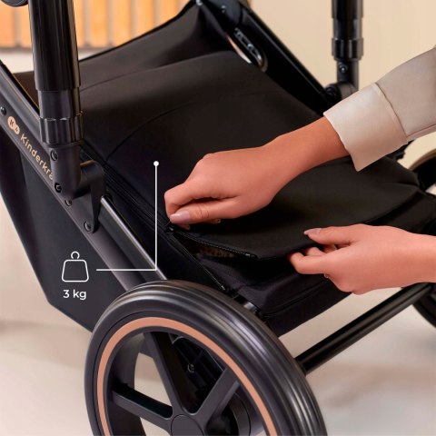 Kinderkraft Wózek Dziecięcy 3W1 Prime 2 Z Fotelikiem Oraz Dużą Gondolą