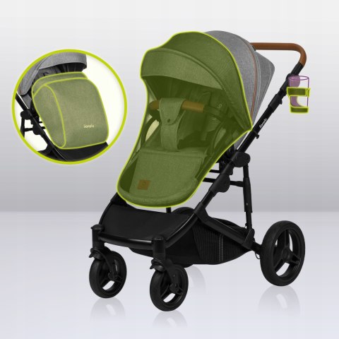 Wózek 2W1 Gondola I Spacerówka Offroad 27Cm, Amortyzacja 3-P, Duże Koła