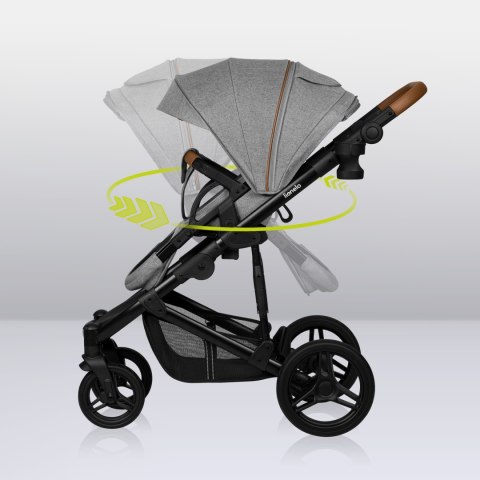 Wózek 2W1 Gondola I Spacerówka Offroad 27Cm, Amortyzacja 3-P, Duże Koła