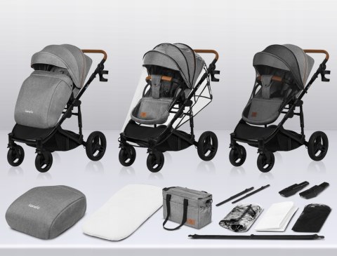Wózek 2W1 Gondola I Spacerówka Offroad 27Cm, Amortyzacja 3-P, Duże Koła
