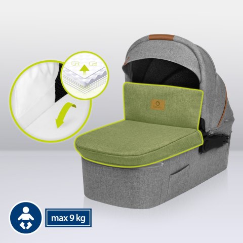 Wózek 2W1 Gondola I Spacerówka Offroad 27Cm, Amortyzacja 3-P, Duże Koła