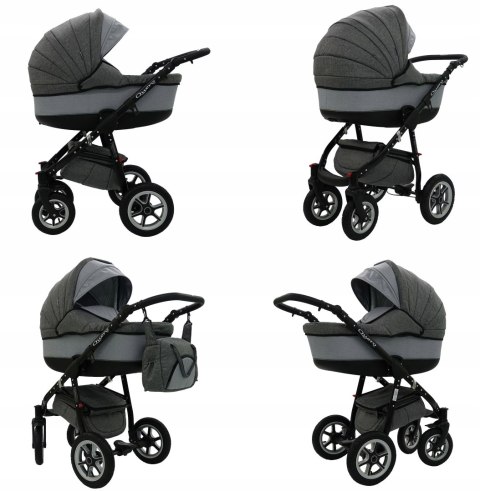 Wózek 2W1 Quero Alu Karex - Alu Rama, Wielofunkcyjny, Regulacja, Parasol