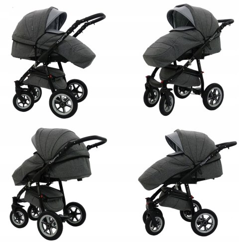 Wózek 2W1 Quero Alu Karex - Alu Rama, Wielofunkcyjny, Regulacja, Parasol