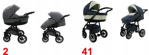 Wózek 2W1 Quero Alu Karex - Alu Rama, Wielofunkcyjny, Regulacja, Parasol
