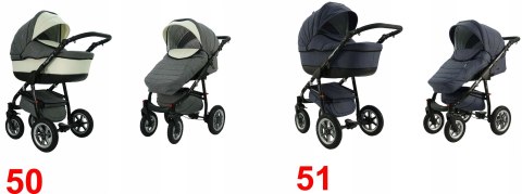 Wózek 2W1 Quero Alu Karex - Alu Rama, Wielofunkcyjny, Regulacja, Parasol
