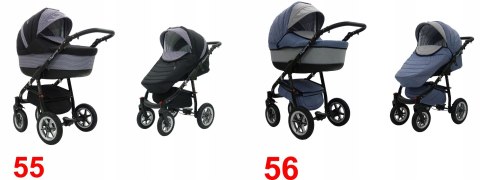 Wózek 2W1 Quero Alu Karex - Alu Rama, Wielofunkcyjny, Regulacja, Parasol