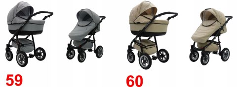 Wózek 2W1 Quero Alu Karex - Alu Rama, Wielofunkcyjny, Regulacja, Parasol