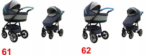 Wózek 2W1 Quero Alu Karex - Alu Rama, Wielofunkcyjny, Regulacja, Parasol