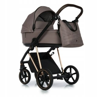 Wózek 2W1 Roan Ivi 2.0 Cocoa/Rose Gold Z Adapterami, Kompaktowy I Lekki
