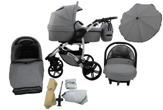 Wózek 3W1 Ln Allivio Karex - Gondola, Spacerówka I Fotelik Auto Do 11 Kg