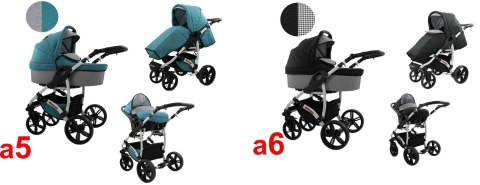 Wózek 3W1 Ln Allivio Karex - Gondola, Spacerówka I Fotelik Auto Do 11 Kg