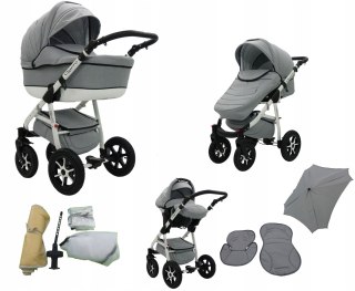 Wózek 3W1 Quero Alu - Kompleksowy System: Fotelik, Gondola, Spacerówka