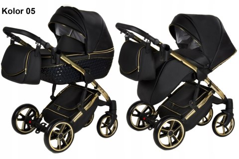 Wózek 3W1 Yukon Gt Gold - Metalizowany, Gondola, Spacerówka, Fotelik Cosmo