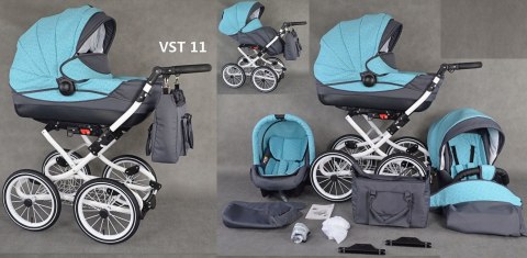 Wózek Babeboss Viko Retro 3W1 - Komfort, Bezpieczeństwo, Wielofunkcyjność