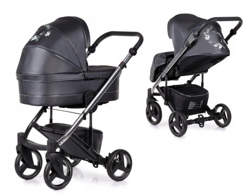 Wózek Dziecięcy 2W1 Neri Cobalt Fleur - Aluminiowy, Lekki Z Akcesoriami