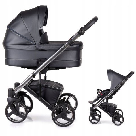 Wózek Dziecięcy 2W1 Neri Cobalt Fleur - Aluminiowy, Lekki Z Akcesoriami