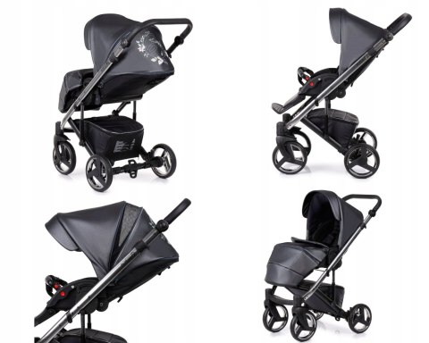 Wózek Dziecięcy 2W1 Neri Cobalt Fleur - Aluminiowy, Lekki Z Akcesoriami