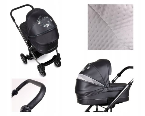Wózek Dziecięcy 2W1 Neri Cobalt Fleur - Aluminiowy, Lekki Z Akcesoriami